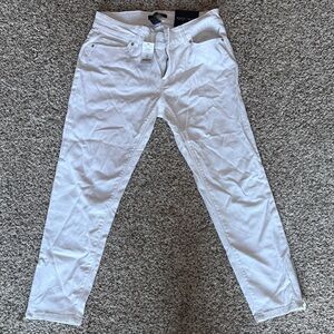 White House Black Market White cropped pants